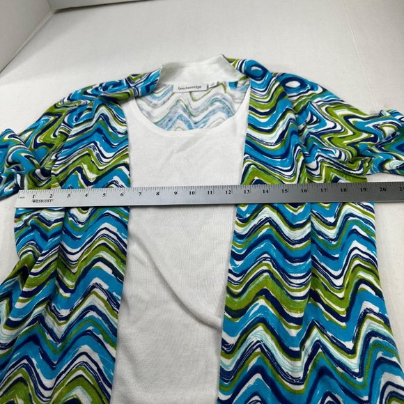 Breckenridge Women's Size Medium Blouse Long Sleeve Attached Shirt Preowned - Picture 8 of 13